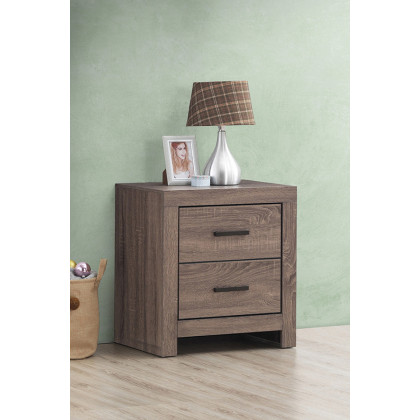 Coaster - Brantford 2-Drawer Nightstand in Barrel Oak
