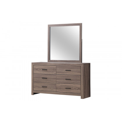 Coaster - Brantford Rectangle Dresser Mirror in Barrel Oak