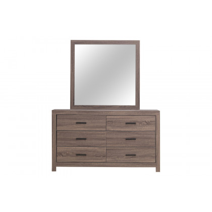 Coaster - Brantford Rectangle Dresser Mirror in Barrel Oak