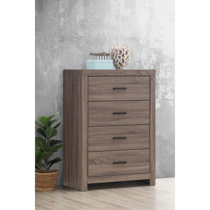 Coaster - Brantford 4-Drawer Chest in Barrel Oak