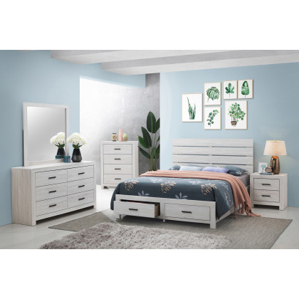 Coaster Marion Queen Storage Bed - Coastal White