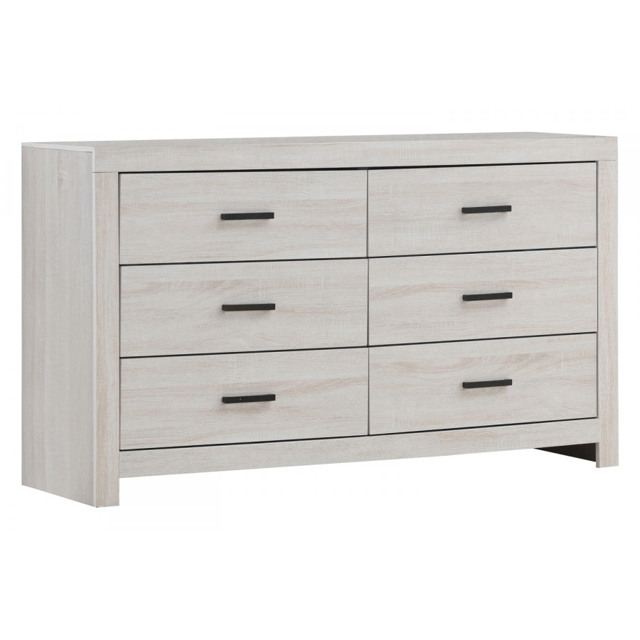 Coaster - Marion 6-Drawer Dresser in Coastal White