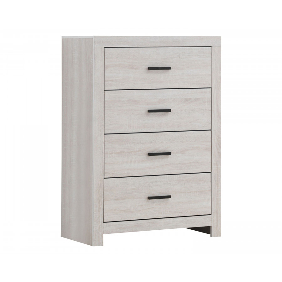 Coaster - Marion 4-Drawer Chest in Coastal White