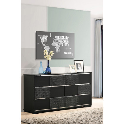 Coaster - Blacktoft 6-Drawer Dresser in Black