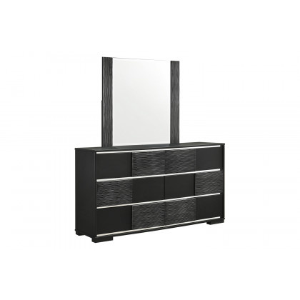 Coaster - Blacktoft Rectangle Dresser Mirror in Black