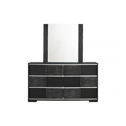 Coaster - Blacktoft Rectangle Dresser Mirror in Black