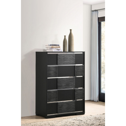 Coaster - Blacktoft 5-Drawer Chest in Black