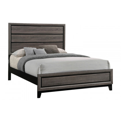 Coaster Watson Queen Bed - Gray Oak/Black