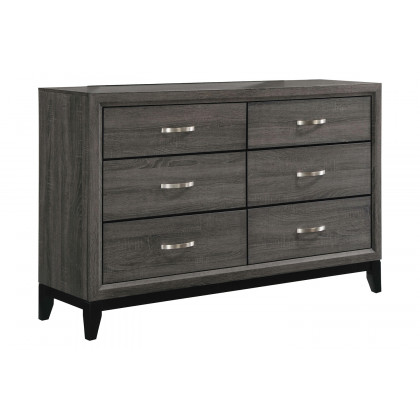 Coaster Watson Queen Bed - Gray Oak/Black