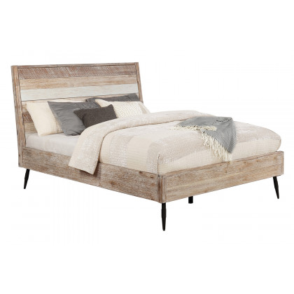 Coaster Marlow Eastern King Platform Bed - Rough Sawn Multi