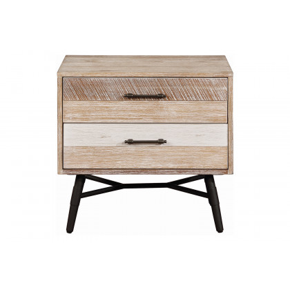 Coaster Marlow Eastern King Platform Bed - Rough Sawn Multi