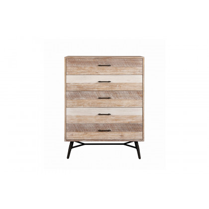 Coaster Marlow Eastern King Platform Bed - Rough Sawn Multi