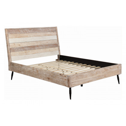 Coaster Marlow Eastern King Platform Bed - Rough Sawn Multi