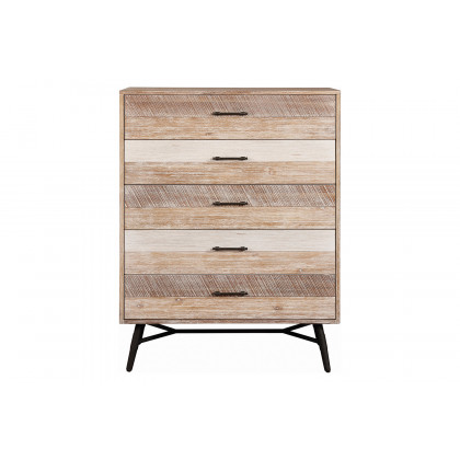Coaster Marlow Queen Platform Bed - Rough Sawn Multi