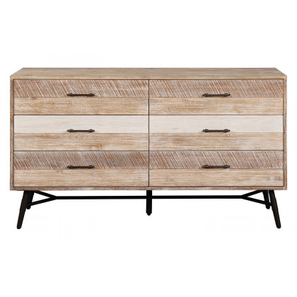 Coaster - Marlow 6-Drawer Dresser in Rough Sawn Multi