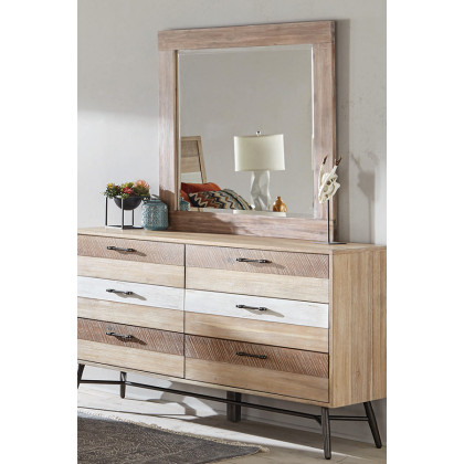Coaster - Marlow 6-Drawer Dresser in Rough Sawn Multi