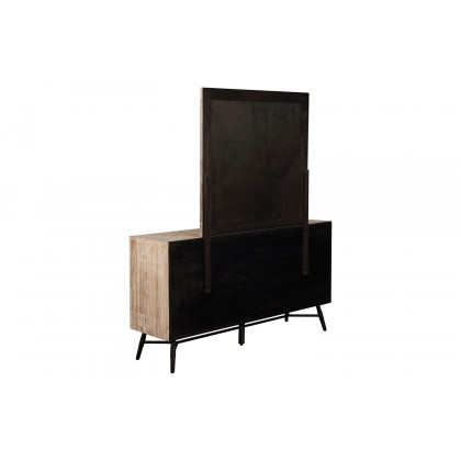 Coaster - Marlow Rectangular Mirror in Rough Sawn Multi