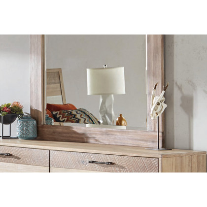 Coaster - Marlow Rectangular Mirror in Rough Sawn Multi
