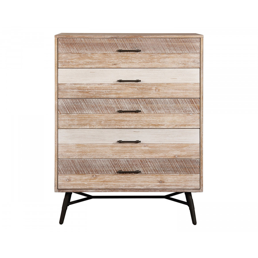 Coaster - Marlow 5-Drawer Chest in Rough Sawn Multi