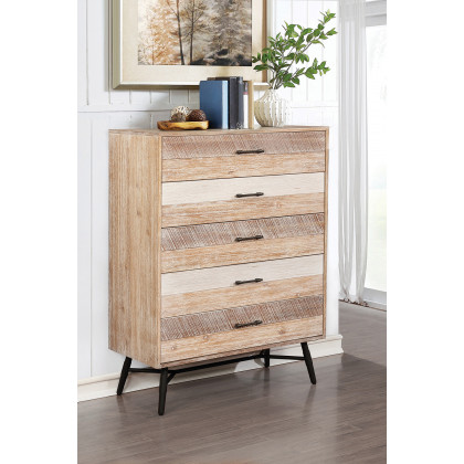 Coaster - Marlow 5-Drawer Chest in Rough Sawn Multi