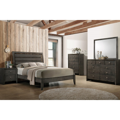 Coaster Serenity Queen Panel Bed - Mod Gray