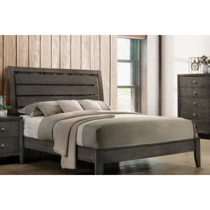 Coaster Serenity Queen Panel Bed - Mod Gray