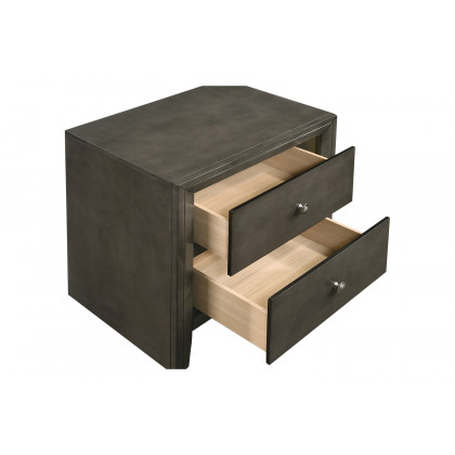 Coaster - Serenity 2-Drawer Nightstand in Mod Gray