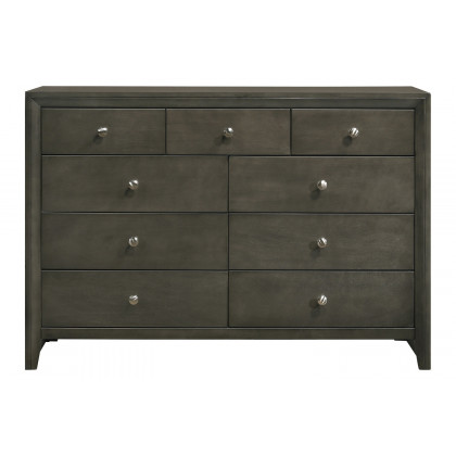 Coaster - Serenity 9-Drawer Dresser in Mod Gray