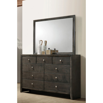 Coaster - Serenity 9-Drawer Dresser in Mod Gray
