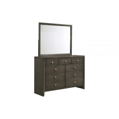Coaster - Serenity Rectangular Dresser Mirror in Mod Gray