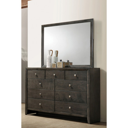Coaster - Serenity Rectangular Dresser Mirror in Mod Gray