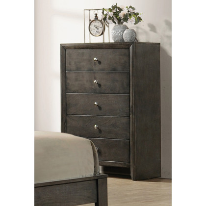 Coaster - Serenity 5-Drawer Chest in Mod Gray