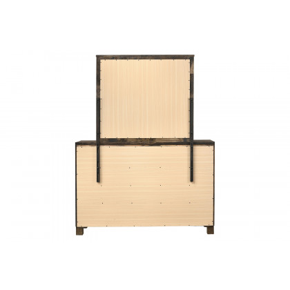 Coaster - Woodmont Rectangle Mirror in Rustic Golden Brown