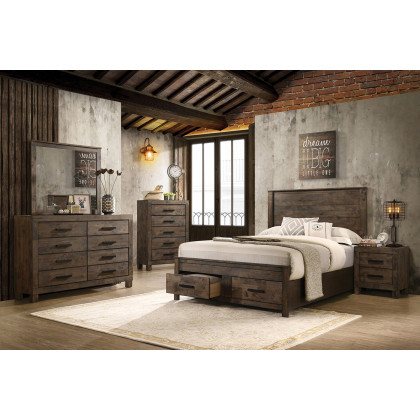 Coaster - Woodmont 5-Drawer Chest in Rustic Golden Brown