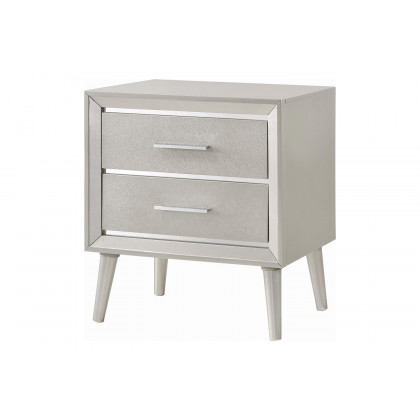 Coaster Ramon Queen Panel Bed - Metallic Sterling
