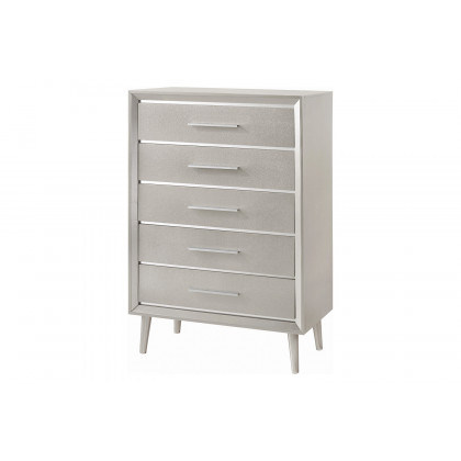 Coaster Ramon Queen Panel Bed - Metallic Sterling