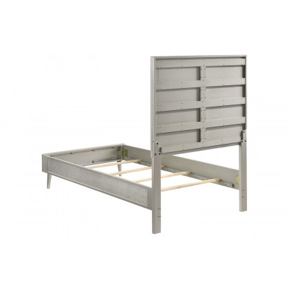 Coaster Ramon Twin Panel Bed - Metallic Sterling