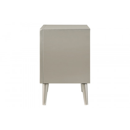 Coaster - Ramon 2-Drawer Nightstand in Metallic Sterling
