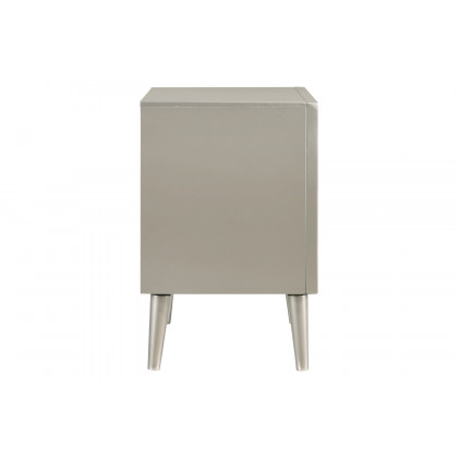 Coaster - Ramon 2-Drawer Nightstand in Metallic Sterling