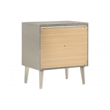 Coaster - Ramon 2-Drawer Nightstand in Metallic Sterling