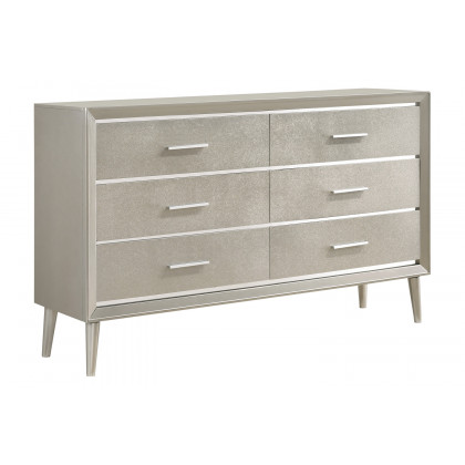 Coaster - Ramon 6-Drawer Dresser in Metallic Sterling