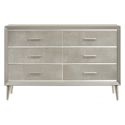 Coaster - Ramon 6-Drawer Dresser in Metallic Sterling