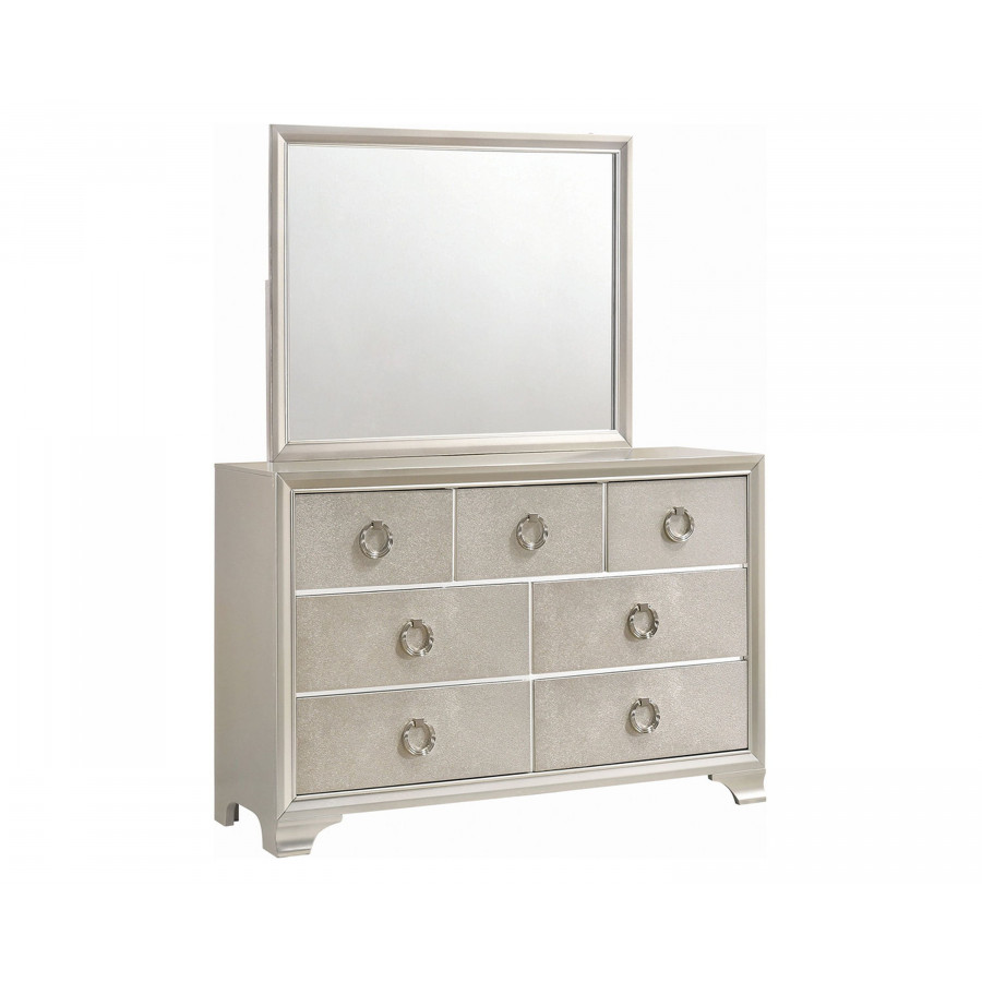 Coaster - Salford 7-Drawer Dresser in Metallic Sterling