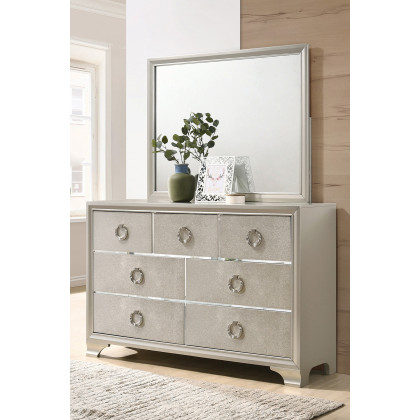 Coaster - Salford 7-Drawer Dresser in Metallic Sterling