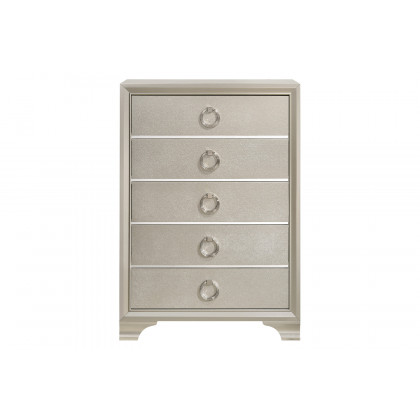 Coaster - Salford 5-Drawer Chest in Metallic Sterling