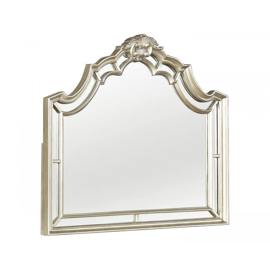 Coaster - Heidi Arched Mirror in Metallic Platinum