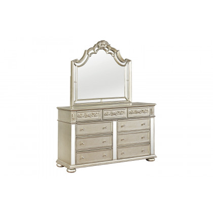 Coaster - Heidi Arched Mirror in Metallic Platinum