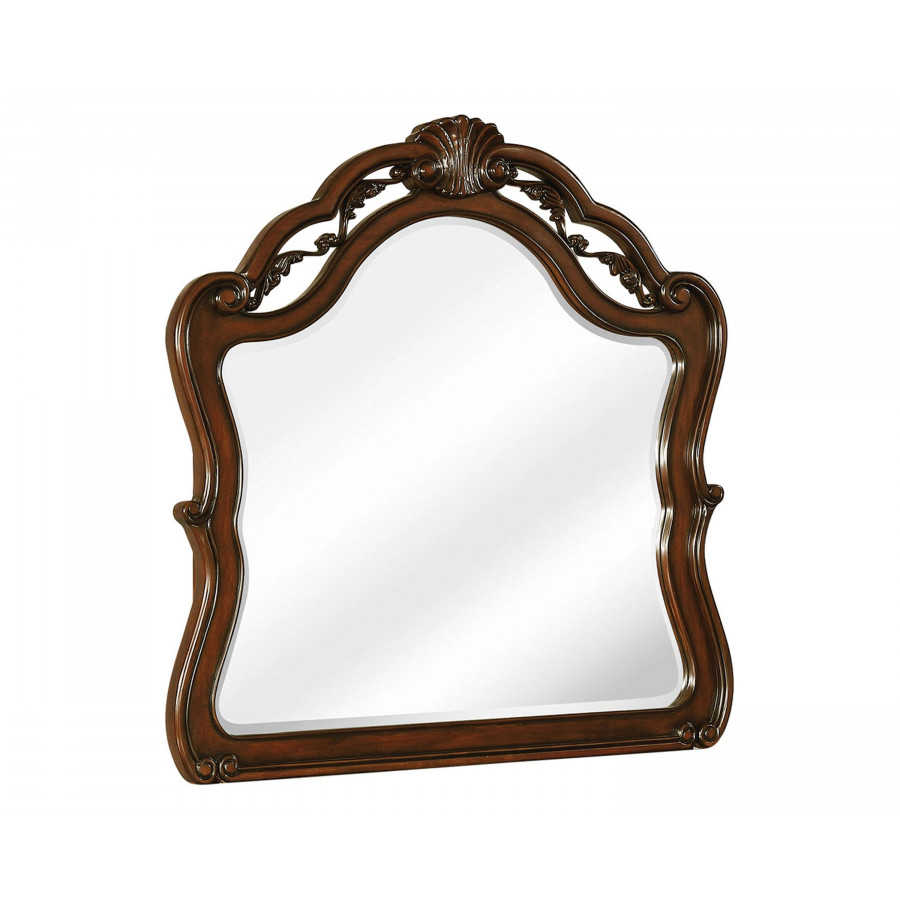 Coaster - Exeter Arched Dresser Mirror in Dark Burl