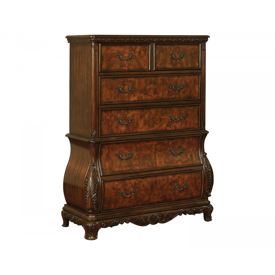 Coaster - Exeter 6-Drawer Chest in Dark Burl