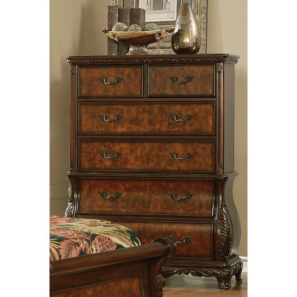 Coaster - Exeter 6-Drawer Chest in Dark Burl
